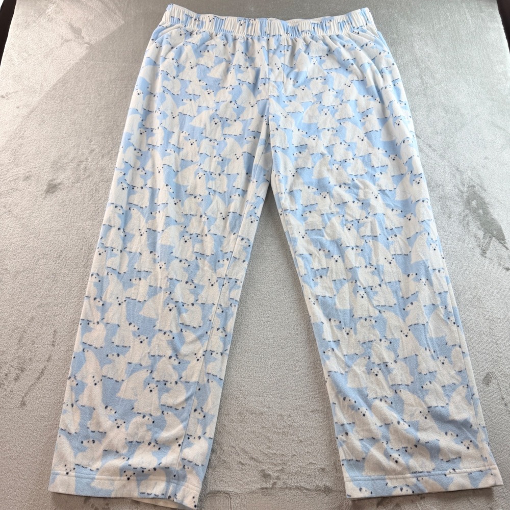 Wondershop at Target Men's XXL Polar Bear Fleece Pajama Pants Blue White